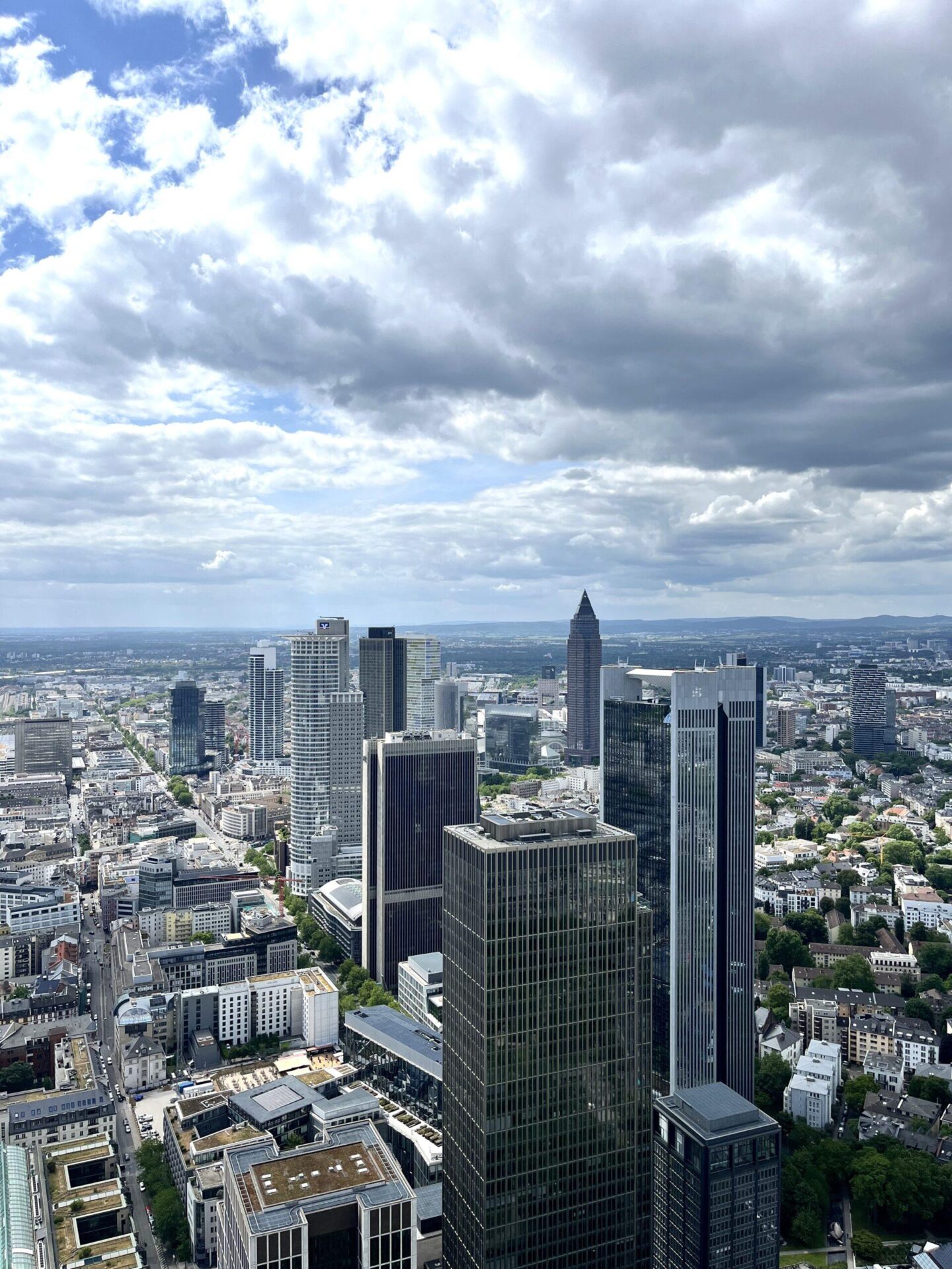Panoramic skyline view from Main Tower observation deck – top Instagrammable spot in Frankfurt
