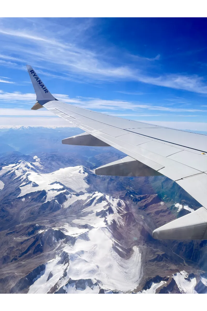 Window View from the airplane.