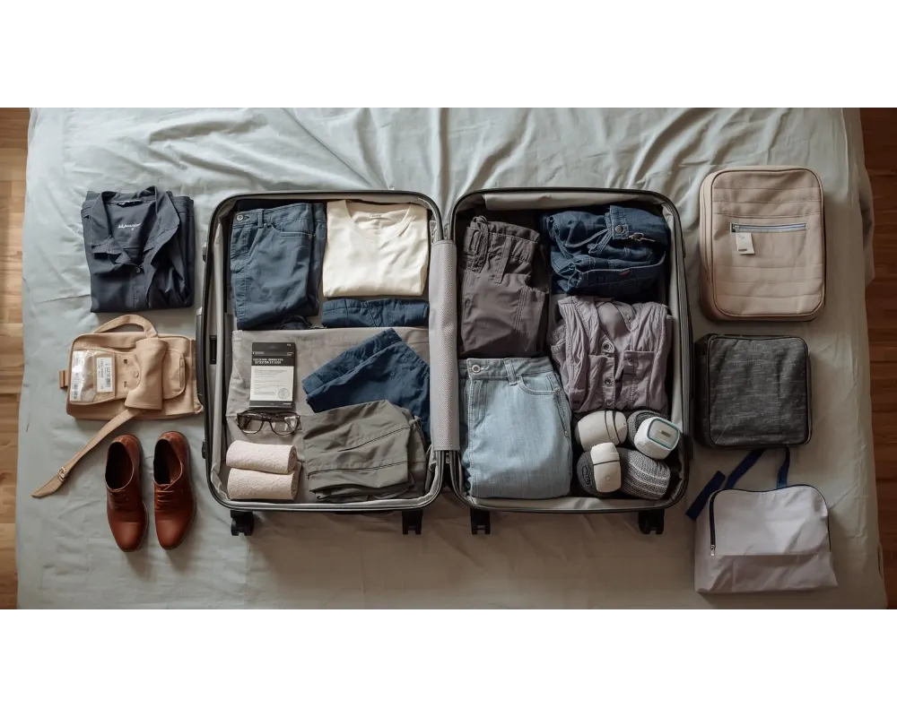 Europe packing list - 2 weeks traveling through Europe requires different clothes in neutral color.