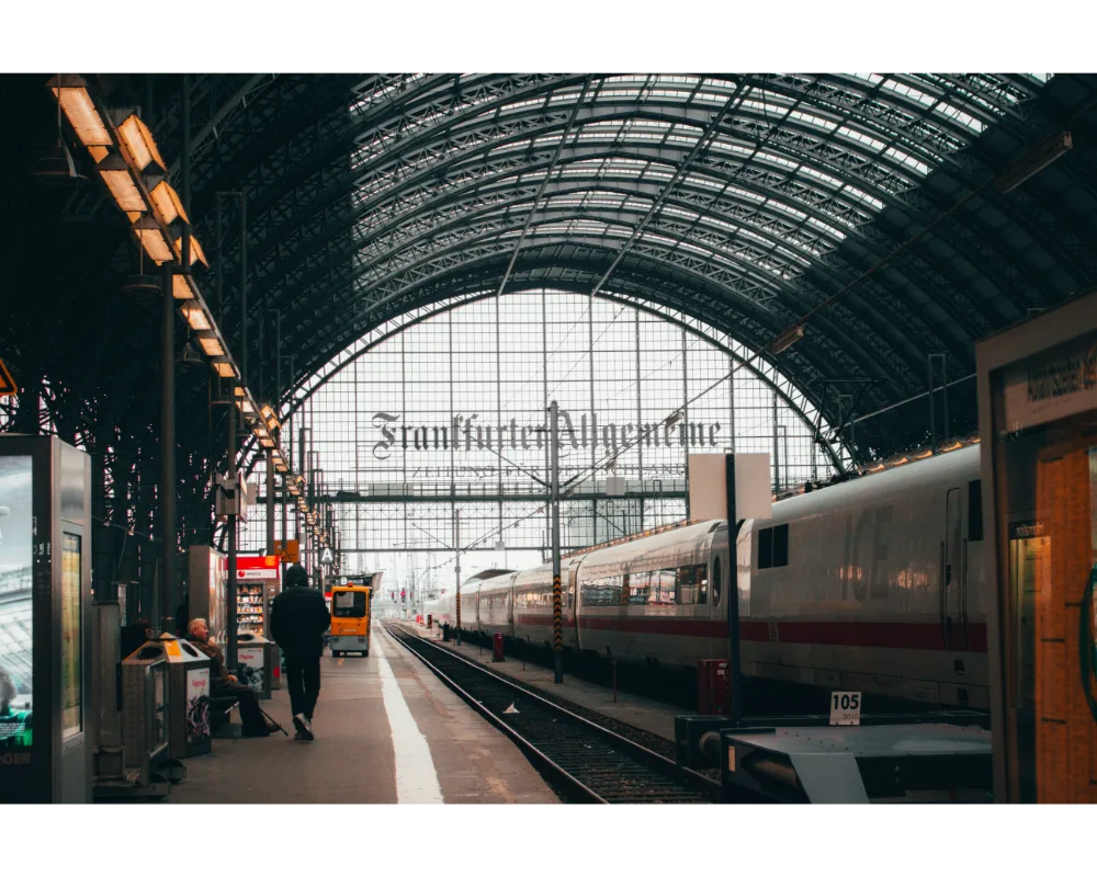 Frankfurt Train Station.