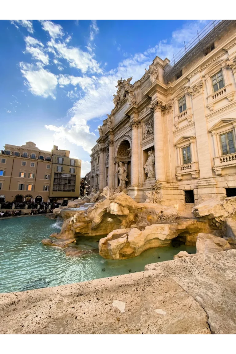 Trevi Fountain at sunset is a highlight of one day in Rome Itinerary.