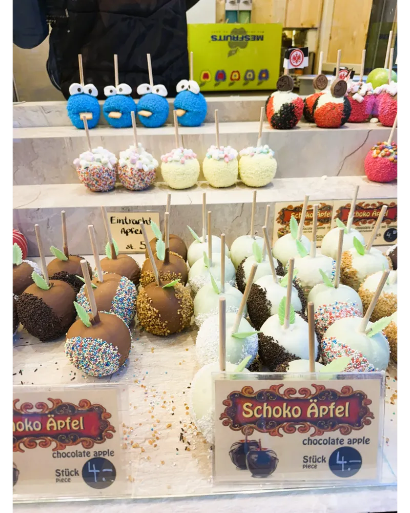 Christmas Markets in Germany - chocco fruits are a must-try sweets!