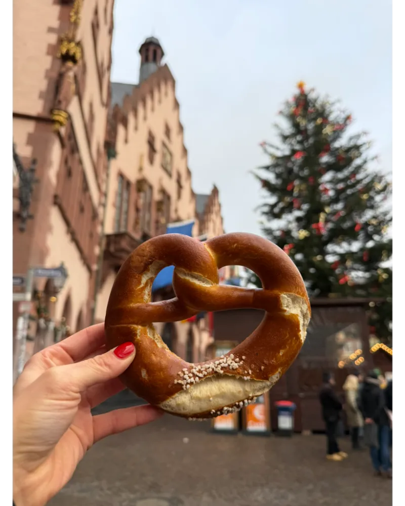 Frankfurt Christmas Market Food - Pretzel