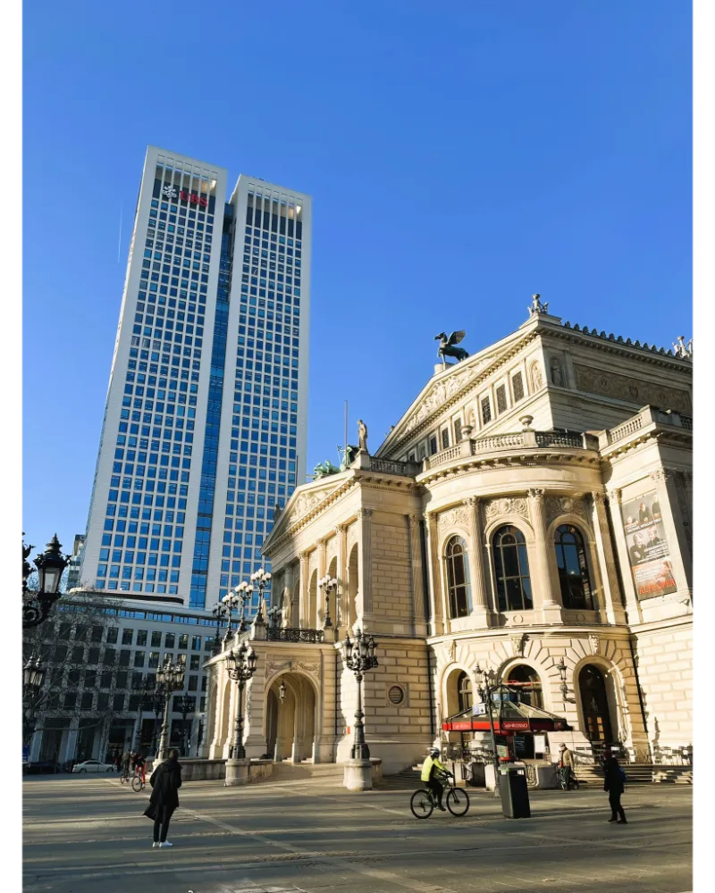 Alte Oper in Frankfurt, a popular landmark near the city center and Taunusanlage park.